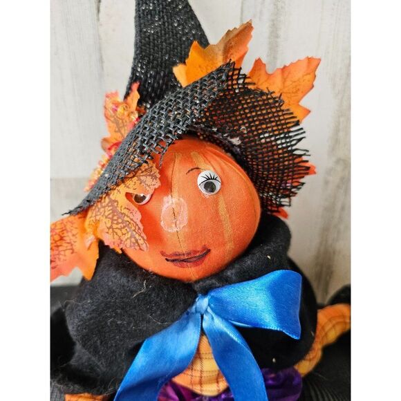 Dept 56 pumpkin hat 91408 Halloween home decor as is - Picture 2 of 9